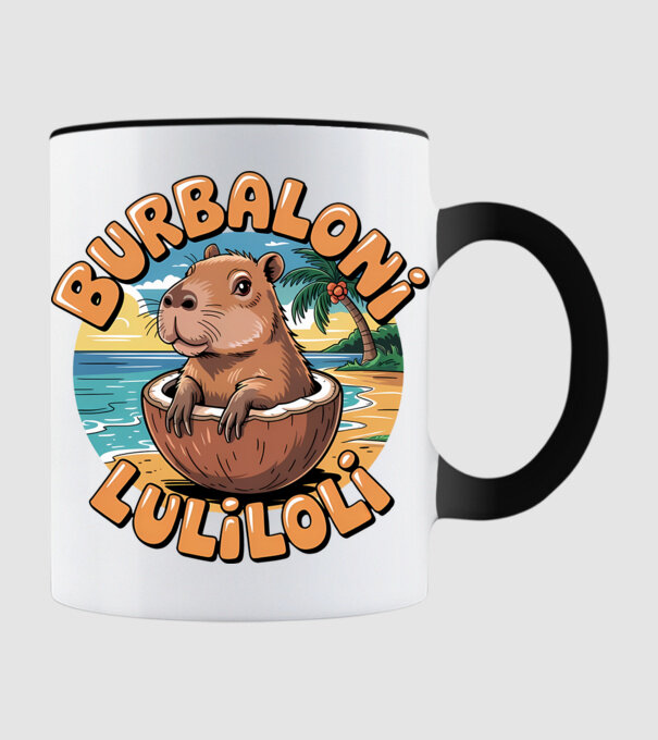 Burbaloni Luliloli model negru pe tricou