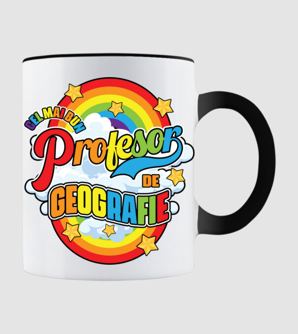 Cel mai bun de geografie model negru pe tricou