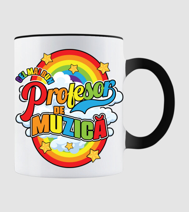 Cel mai bun profesor de muzică model negru pe tricou