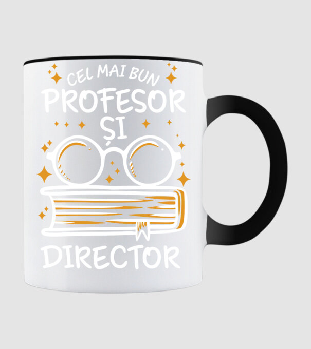 Cel mai profesor director model negru pe tricou