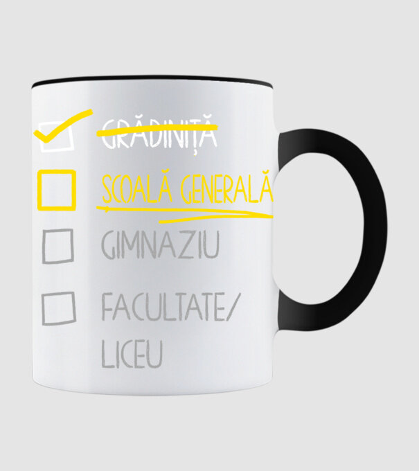 Cheklist educație - grădiniță negru model negru pe tricou
