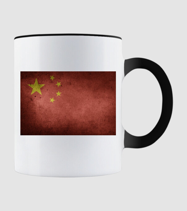 CHINA model negru pe tricou