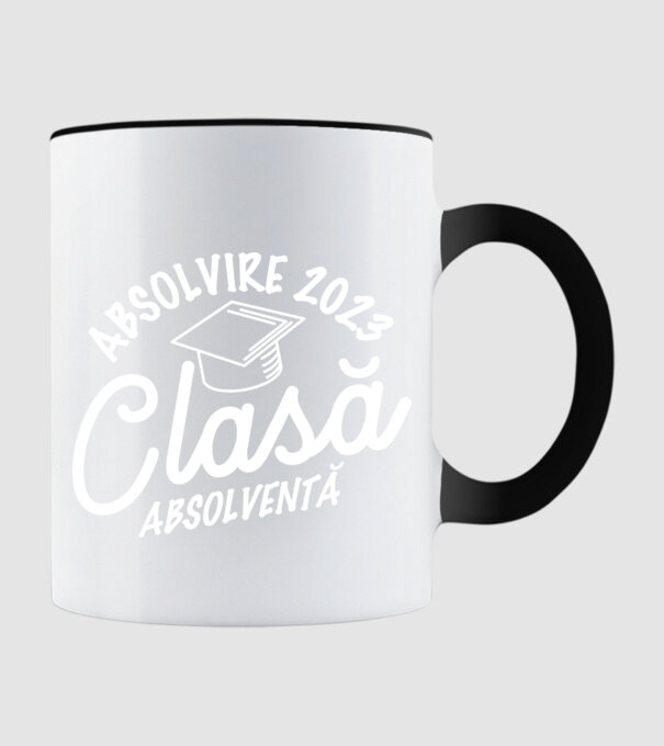 Clasă absolventă model negru pe tricou