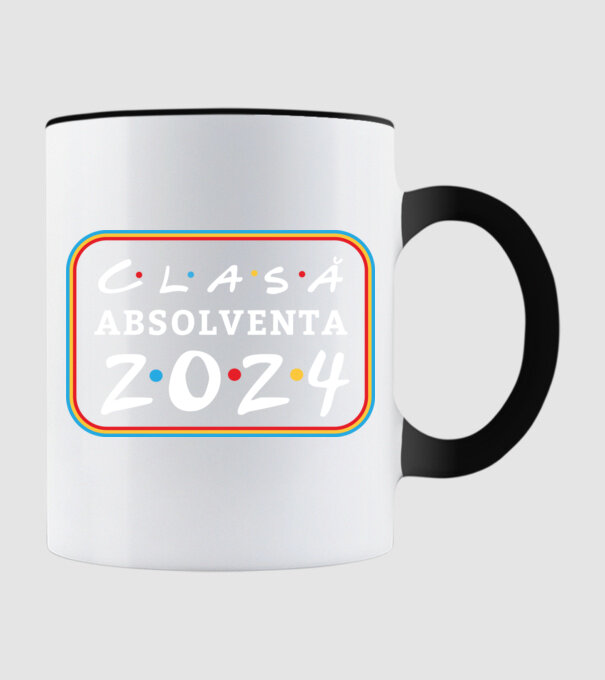 Clasă absolventă friends model negru pe tricou