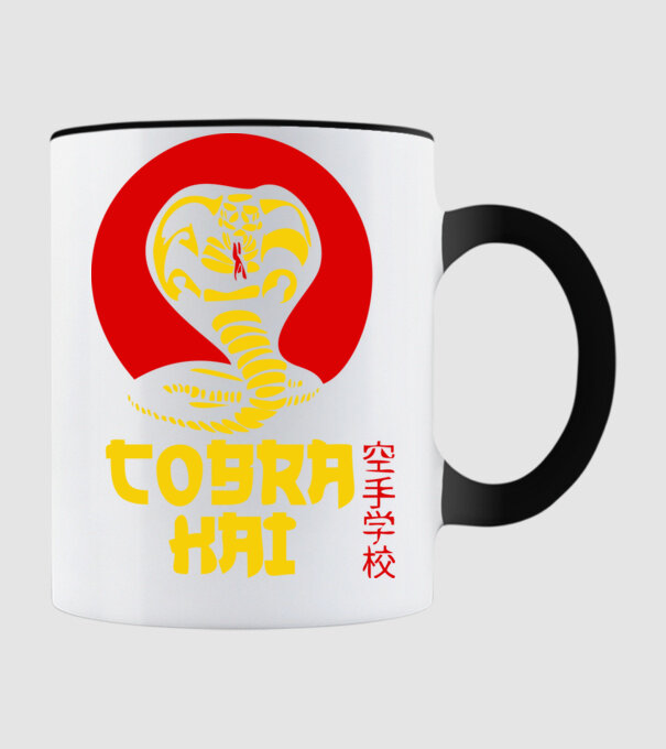 cobra kai japan logo model negru pe tricou