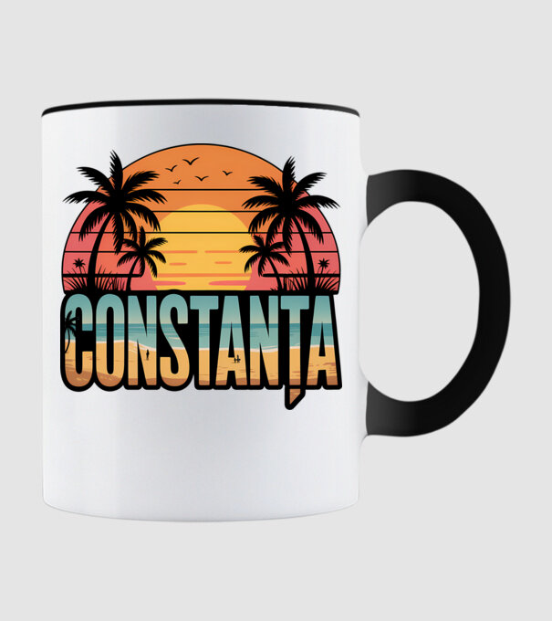 Constanța model negru pe tricou