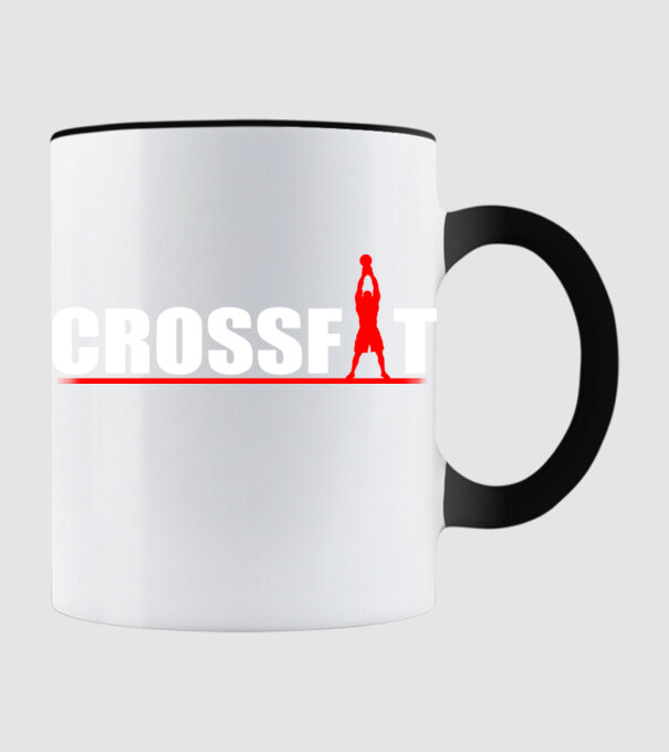 Crossfit model negru pe tricou