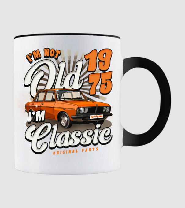 DACIA 1975 model negru pe tricou