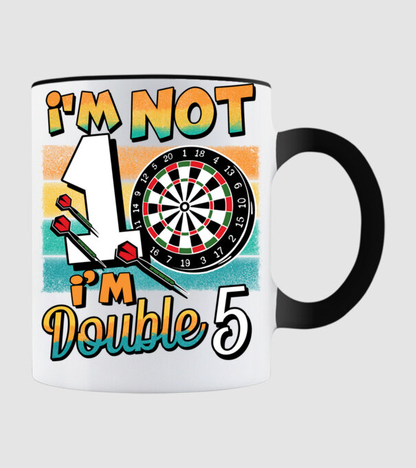 Darts Birthday 10 years old model negru pe tricou
