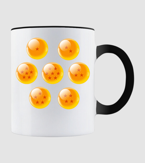 dragonballs model negru pe tricou