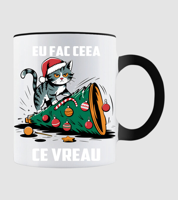 Eu fac ceea ce vreau Negru model negru pe tricou