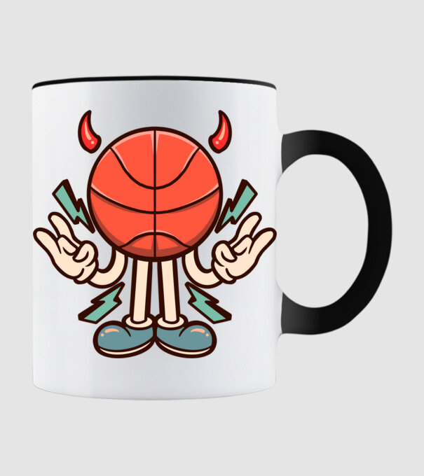 Evil basketball model negru pe tricou