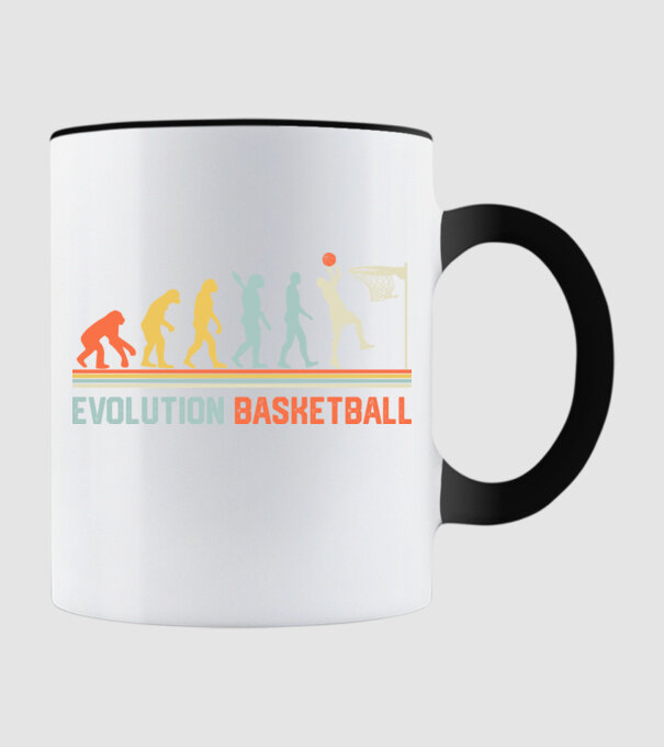 Evolution basketball model negru pe tricou