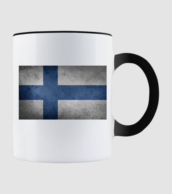 FINLAND model negru pe tricou
