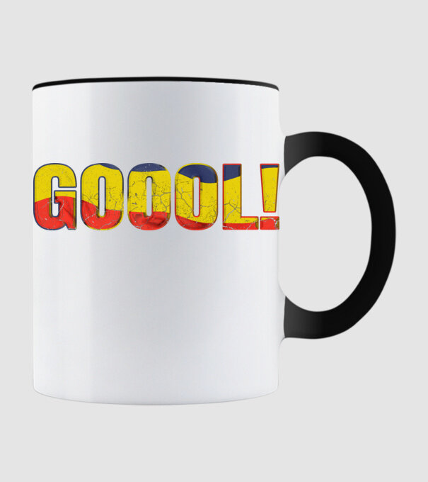 GOOOL model negru pe tricou