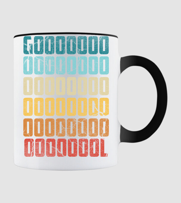 GOOOL retro model negru pe tricou
