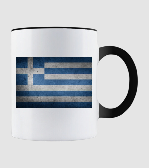 GREECE model negru pe tricou