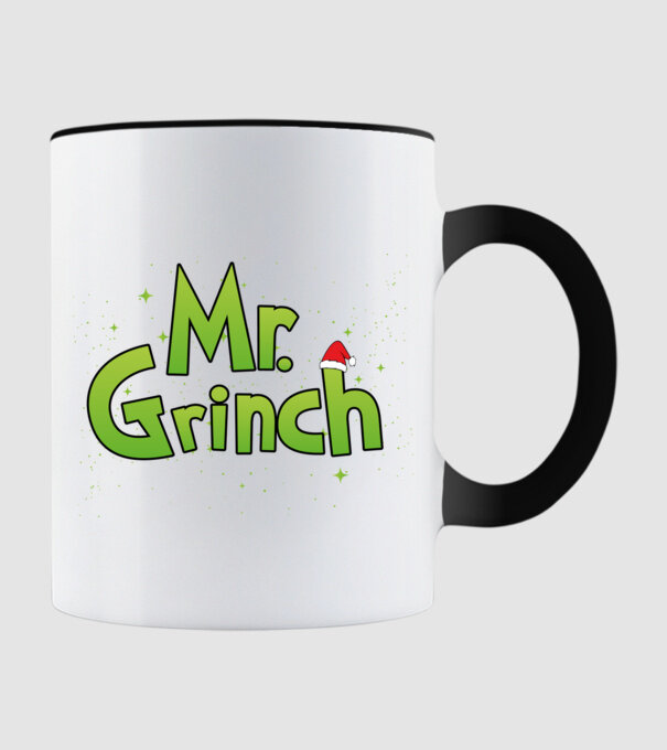 Grinch Family Mr Grinch model negru pe tricou