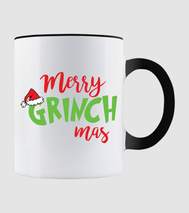 Grinchmas model negru pe tricou