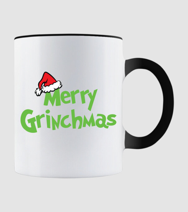 Grinchmas model negru pe tricou