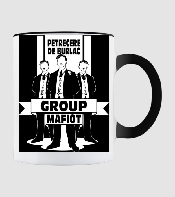 Group Mafiot model negru pe tricou