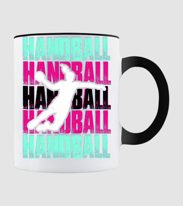 handball model negru pe tricou