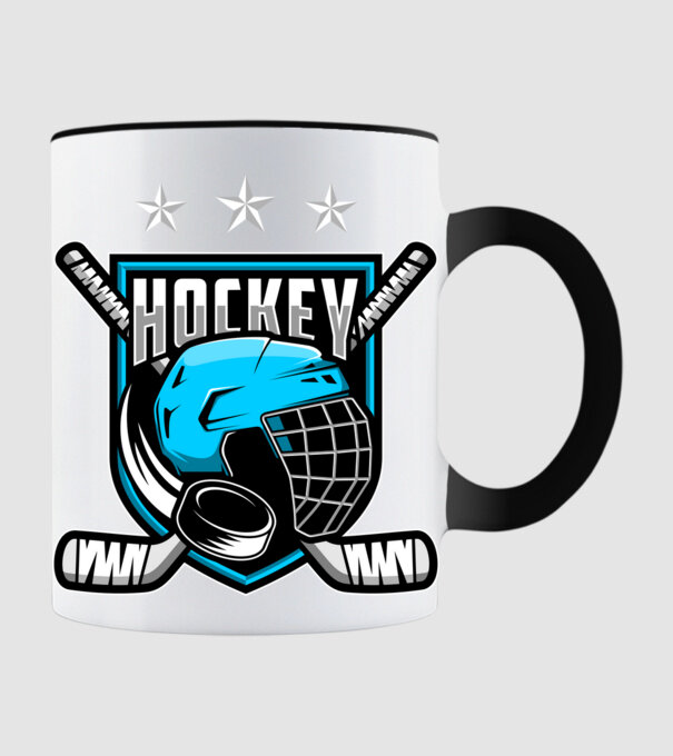 Hockey model negru pe tricou
