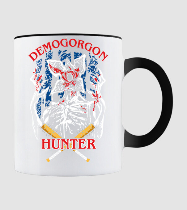 Demogorgon hunter model negru pe tricou