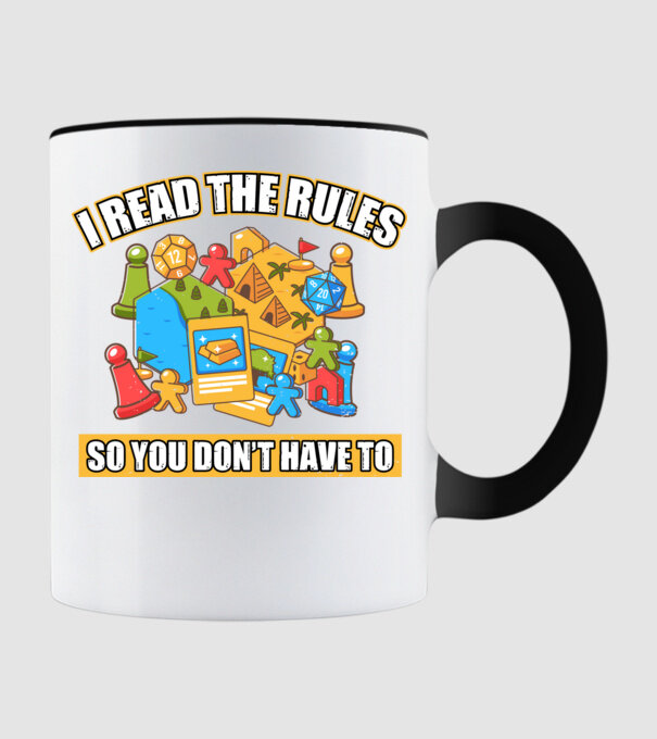 I read the rules model negru pe tricou