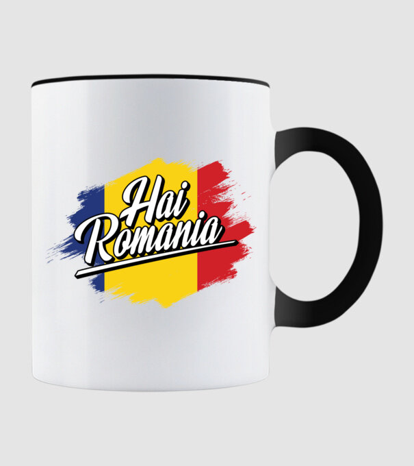 Inscripție cu steag model negru pe tricou