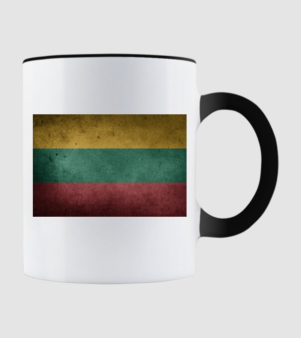 LITHUANIA model negru pe tricou