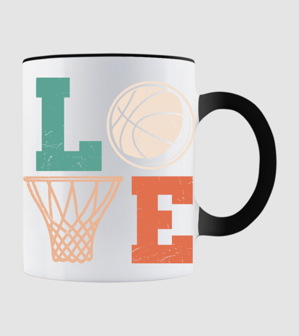 LOVE basketball model negru pe tricou