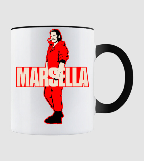 mareille la casa de papel model negru pe tricou