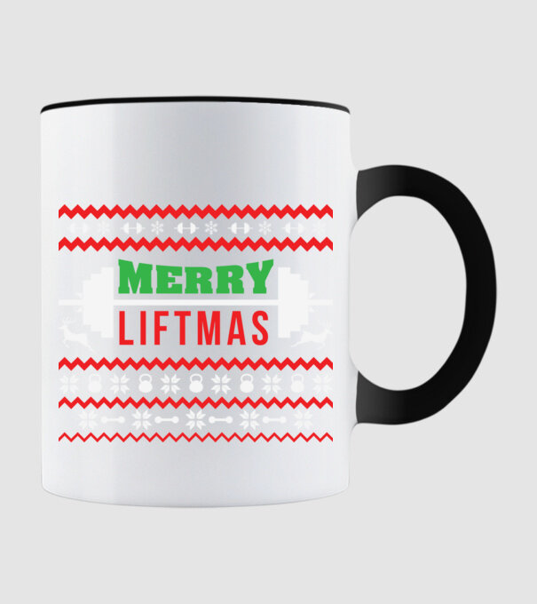 Merry liftmas 2 model negru pe tricou