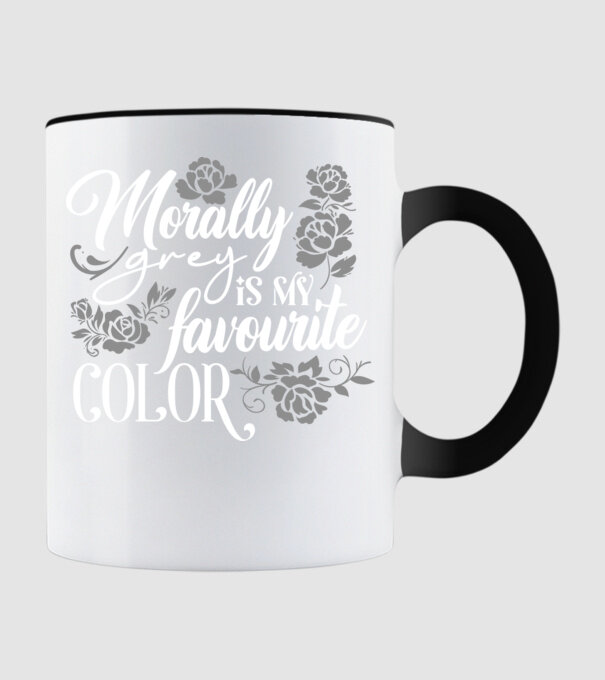 Moraly Gray is my favorite color model negru pe tricou