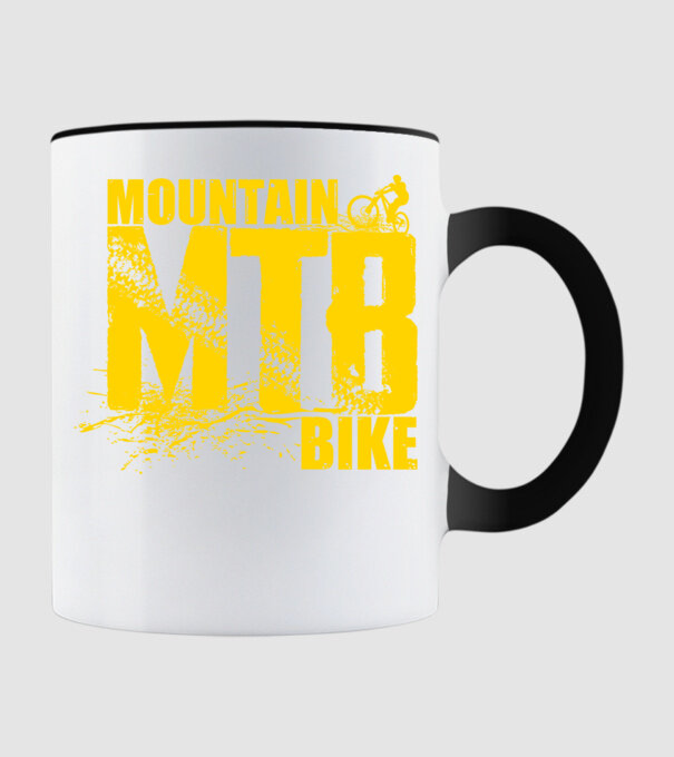 MTB model negru pe tricou