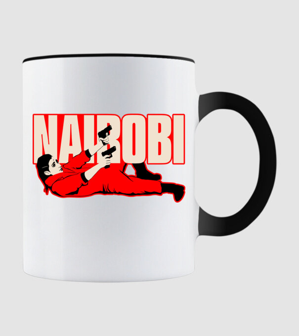 nairobi la casa de papel model negru pe tricou