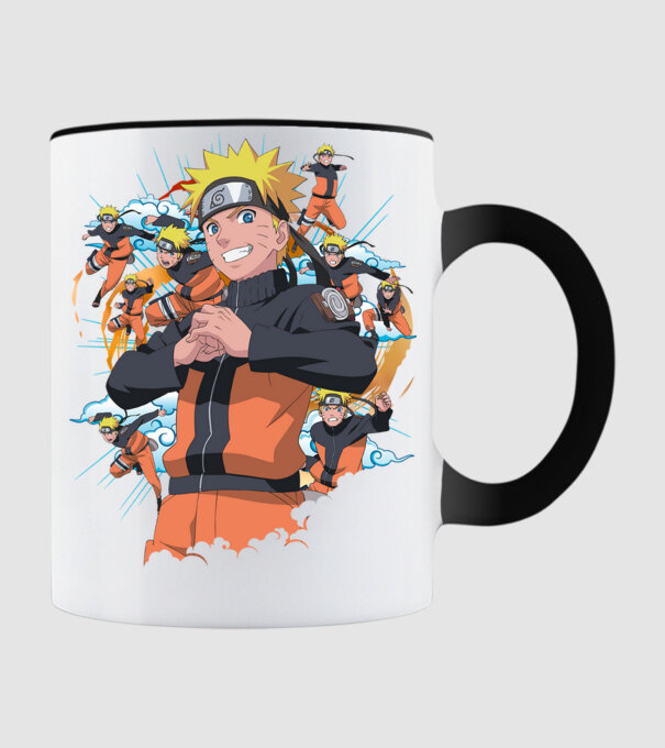 NARUTO model negru pe tricou