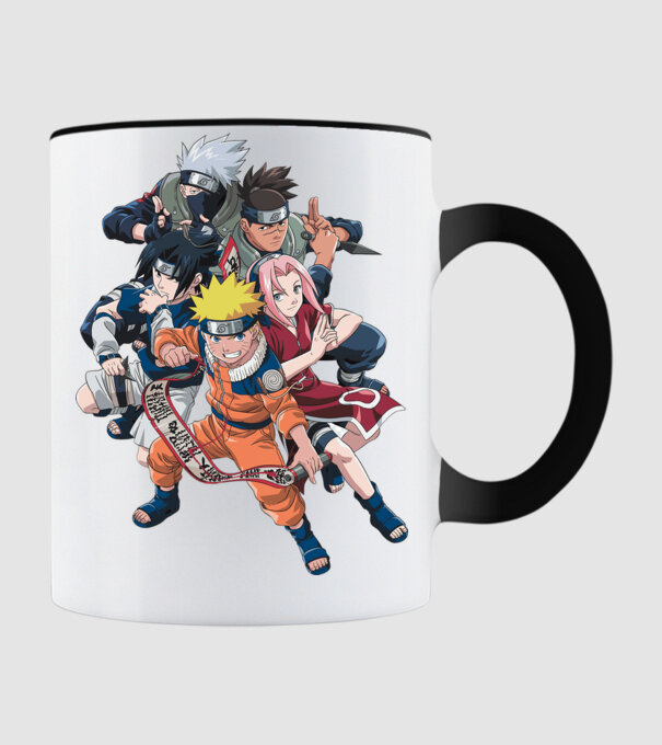 NARUTO model negru pe tricou