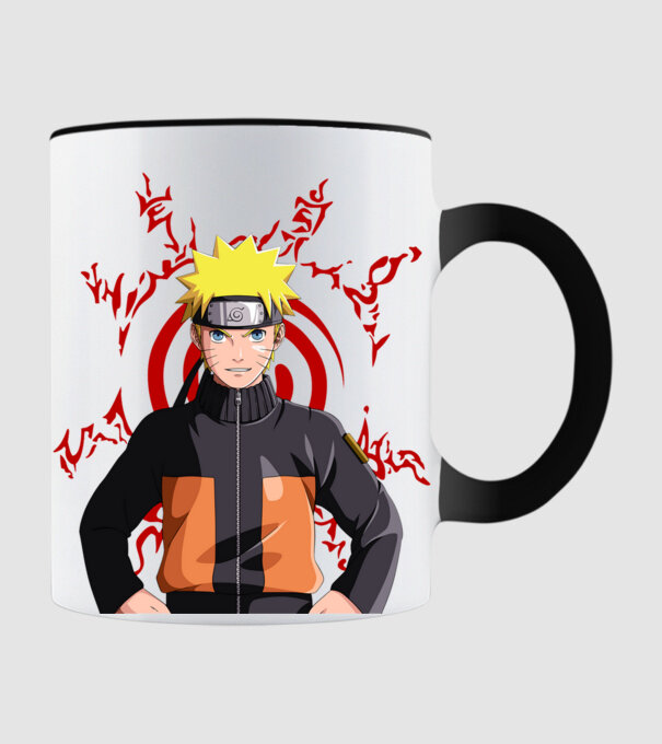 NARUTO model negru pe tricou