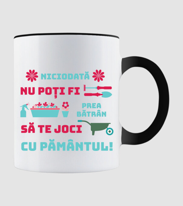 niciodată nu poți fi prea bătrân să te joci cu pământul model negru pe tricou