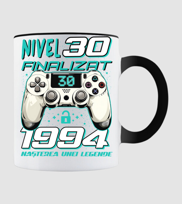 Nivel finalizat 30 1995 model negru pe tricou