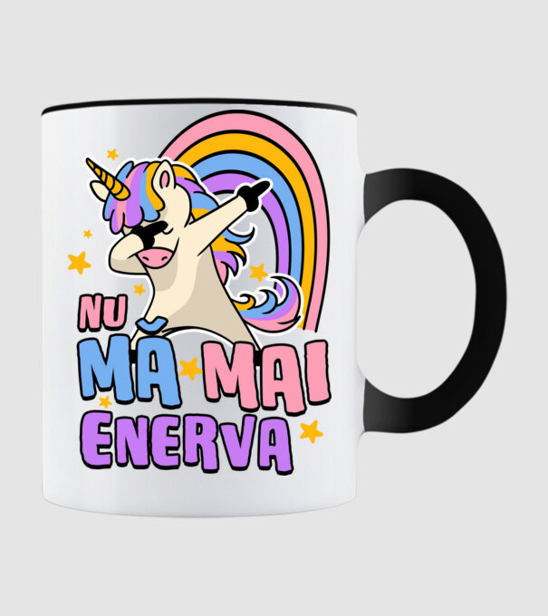 Nu mă mai enerva model negru pe tricou