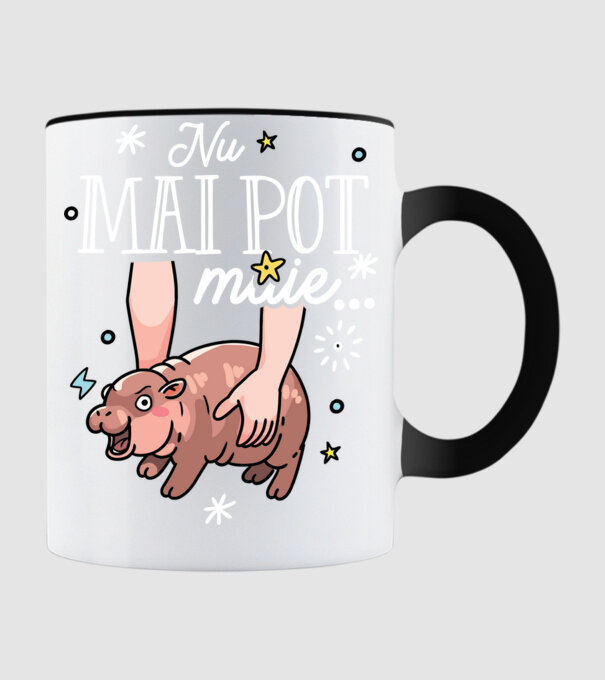 Nu mai pot muie... model negru pe tricou