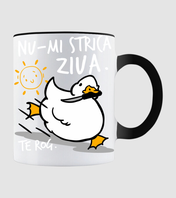 Nu-mi strica ziua. model negru pe tricou