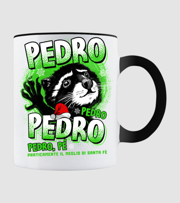 Pedro pedro christmas model negru pe tricou