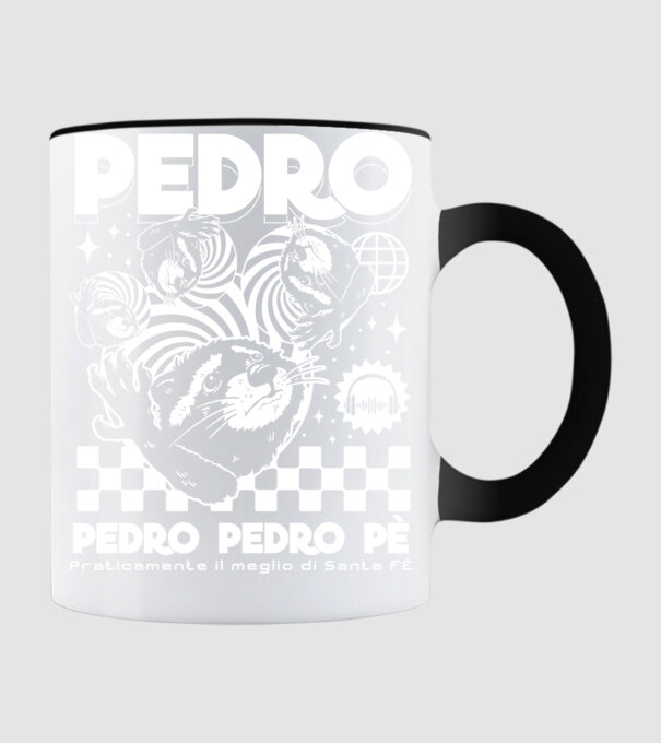 Pedro techno model negru pe tricou