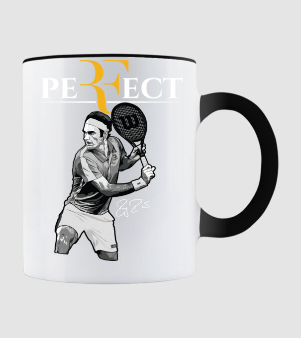 peRFect model negru pe tricou