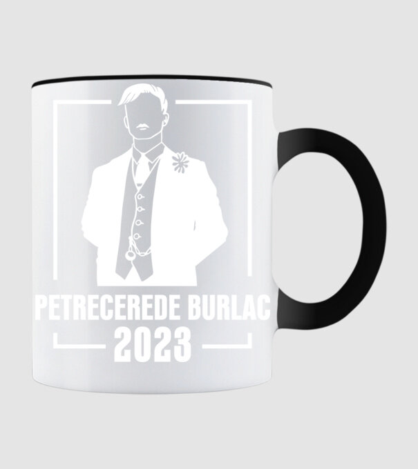Petrecere de burlac model negru pe tricou