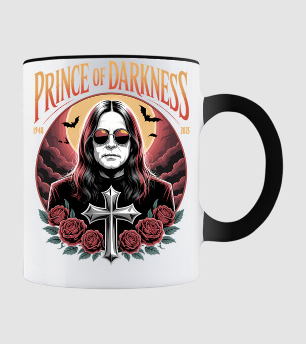 Prince of Darkness model negru pe tricou